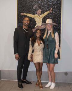 Jonathan Owens, Simone Biles, and Lexi Missimo