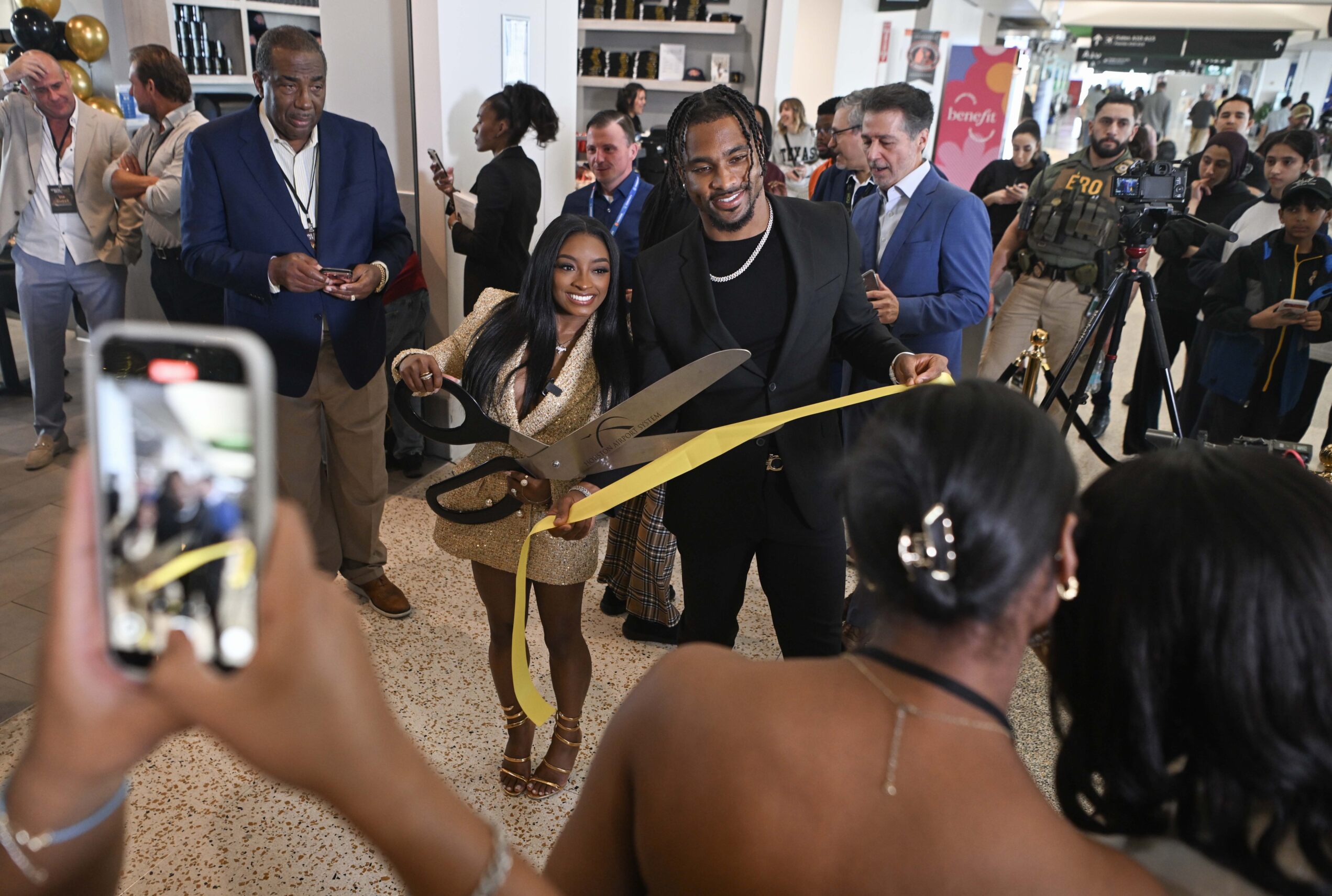 Simone Biles and Jonathan Owens