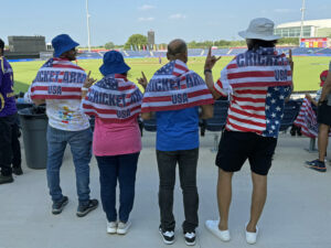 U.S. cricket fans at a MLC game